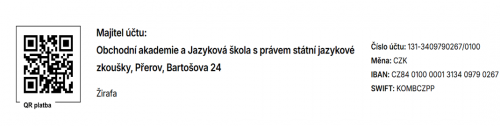 Sponzorování žirafy v ZOO Zlín